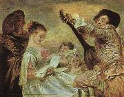 Jean-Antoine Watteau The Music Lesson Germany oil painting artist